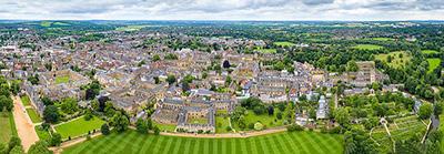 aerial view of oxford