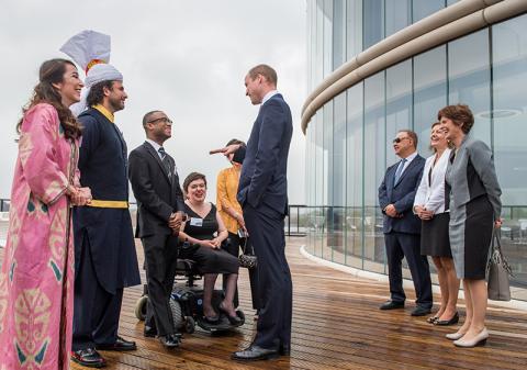 Duke of Cambridge meets with students
