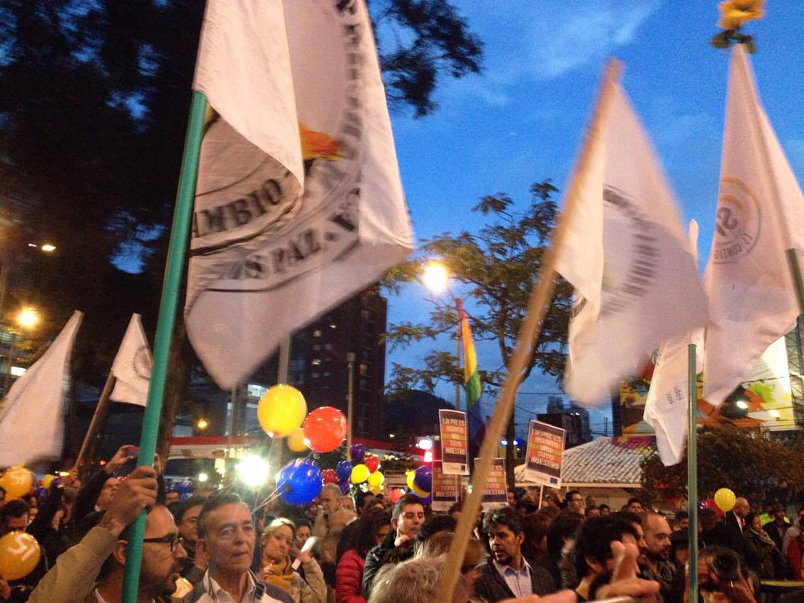 Celebrations in the squares of Bogota