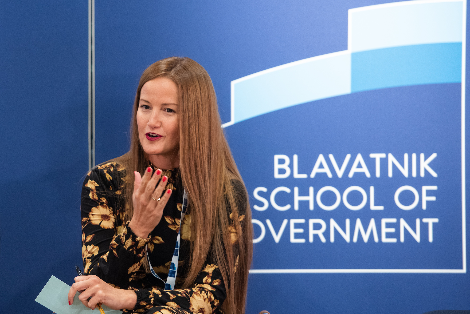 Alumna Soledad Núñez at the Challenges of Government Conference in 2019