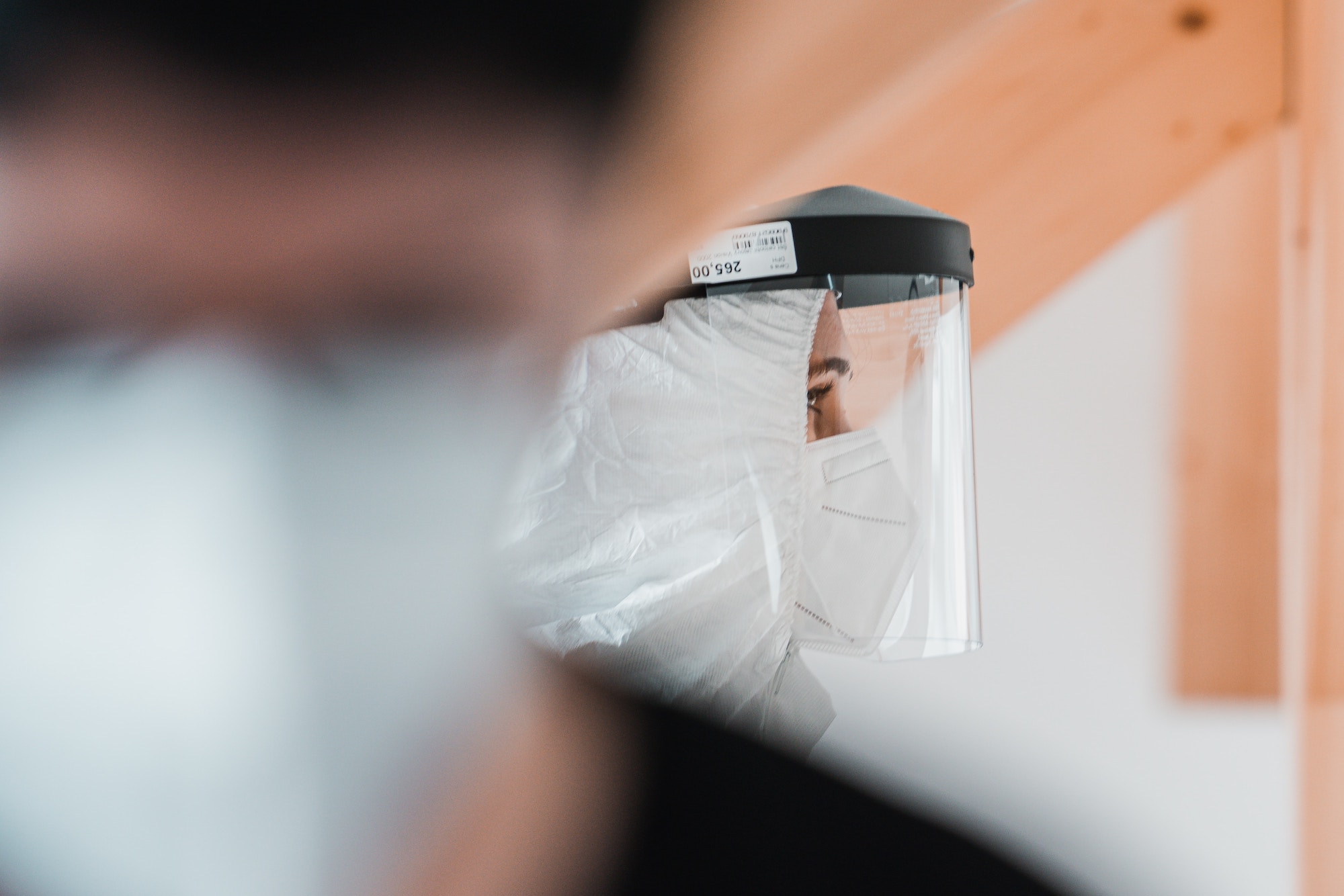 Doctor in face mask and PPE