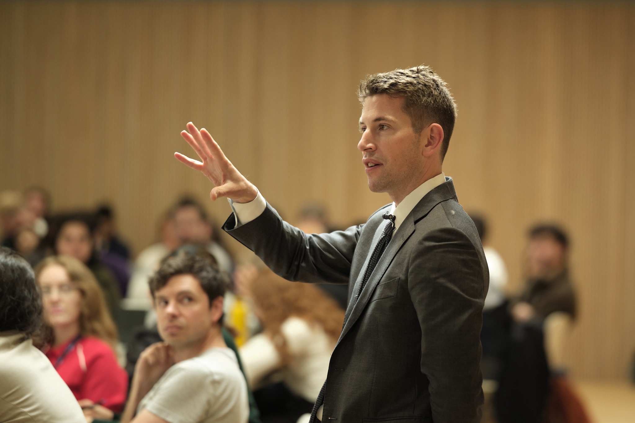 Tom Hale teaching in a seminar