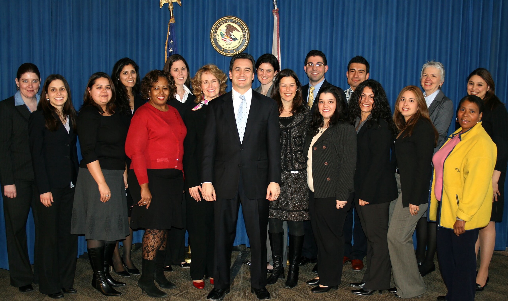 SDNY US Attorney Michael J. Garcia and the record setting members of the Asset Forfeiture Team.