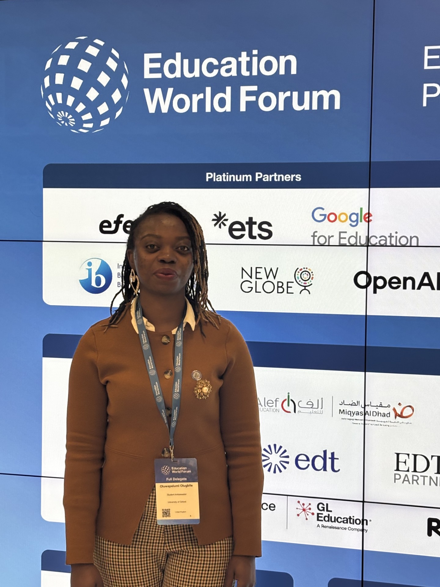 Pelumi Olugbile at the Education World Forum 2026