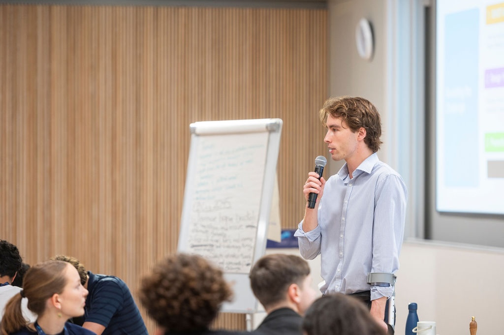 Billy Blackett at the Blavatnik School of Government 