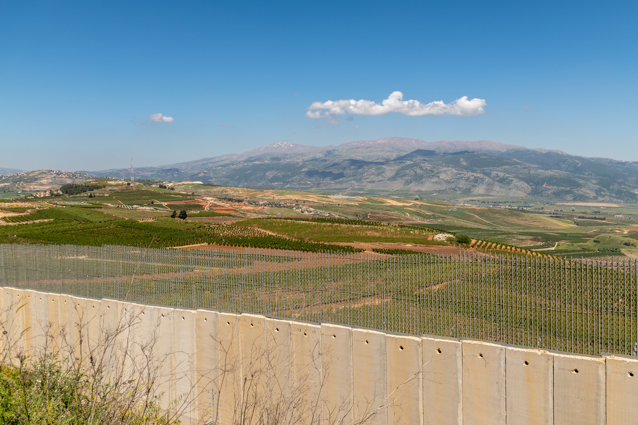 Israel and Lebanon border