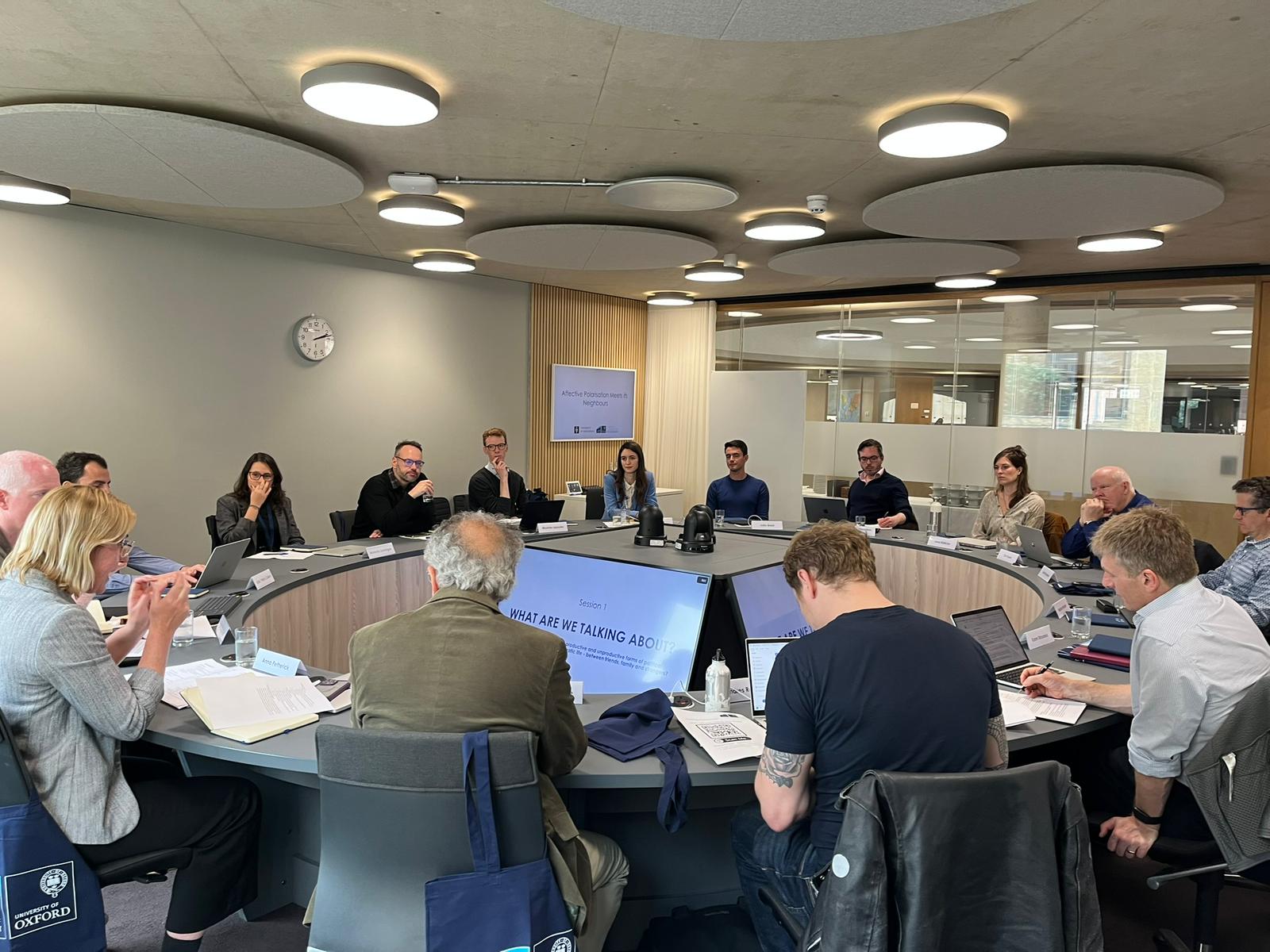 Picture of polarization. workshop at the Blavatnik School of Government
