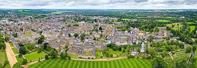aerial view of oxford