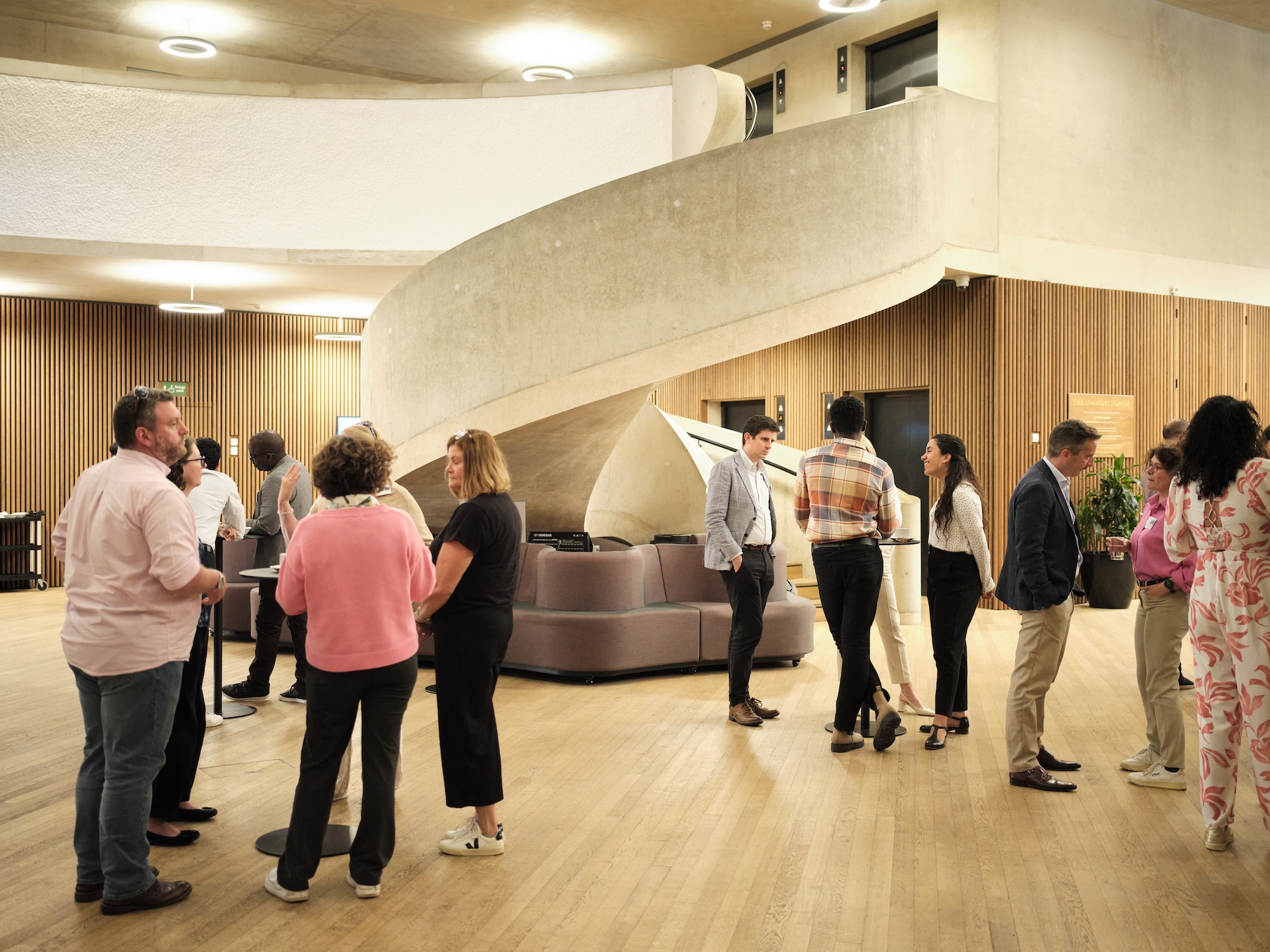 Participants socialising