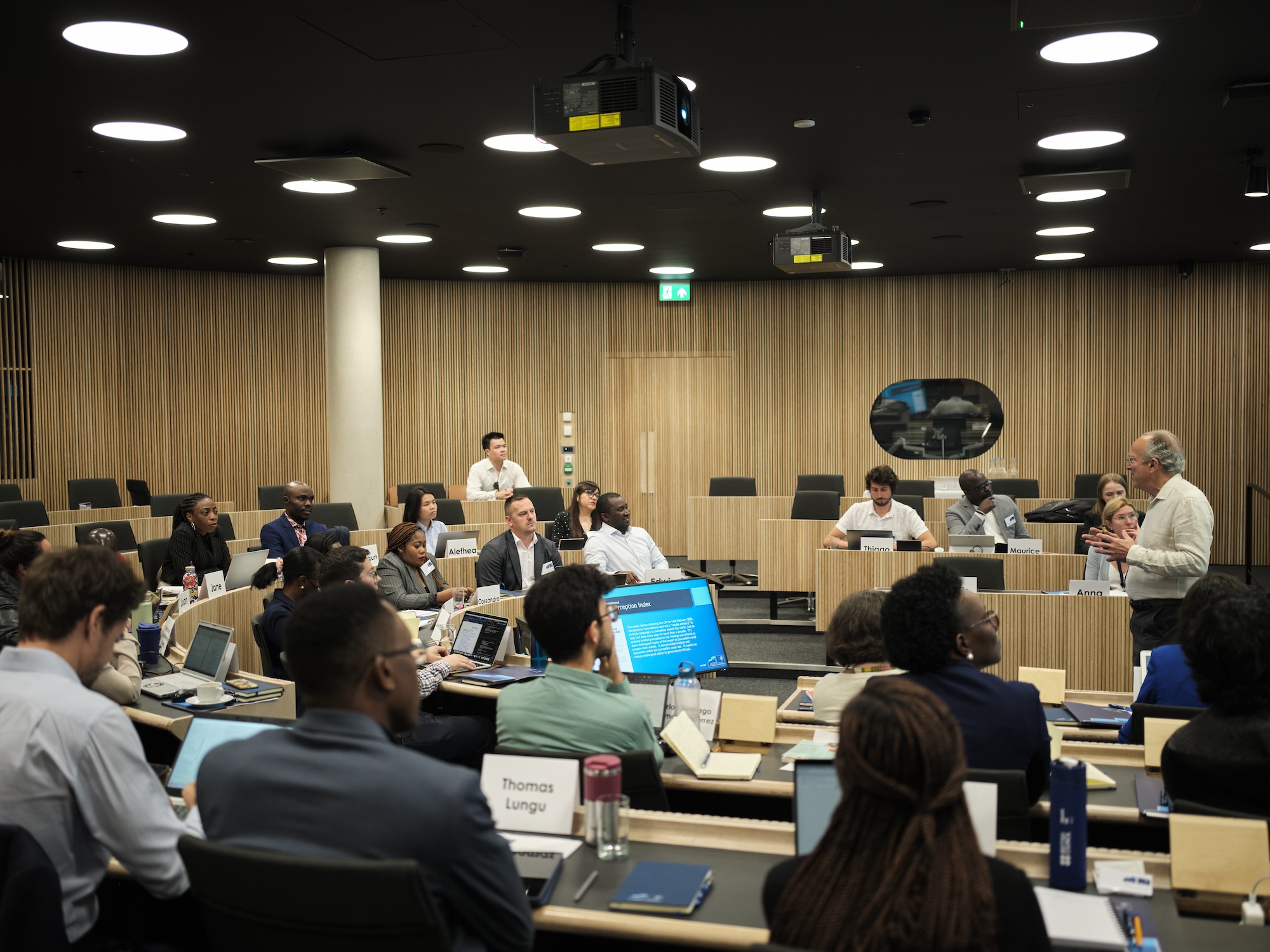 participants in classroom