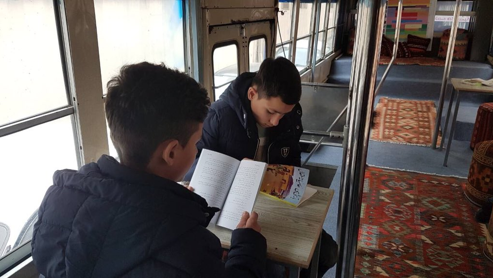 Mobile library in Afghanistan