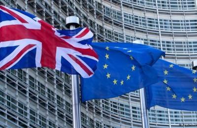 British and EU flags