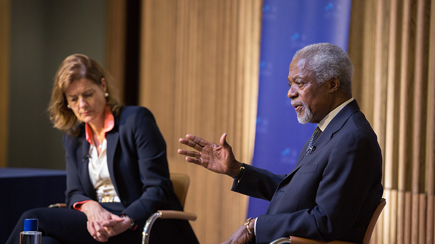 Kofi Annan and Ngaire Woods 