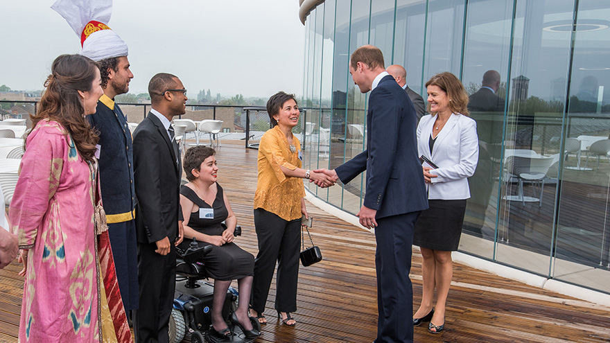 Alice and her fellow MPP students meet HRH the Duke of Cambridge. 