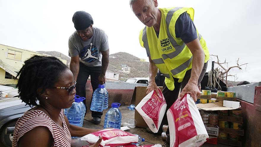 Food supplied by UK Aid in 2017