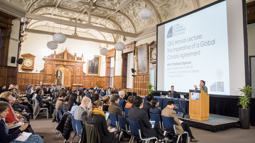 Christiana Figueres at GEG Annual Lecture. 