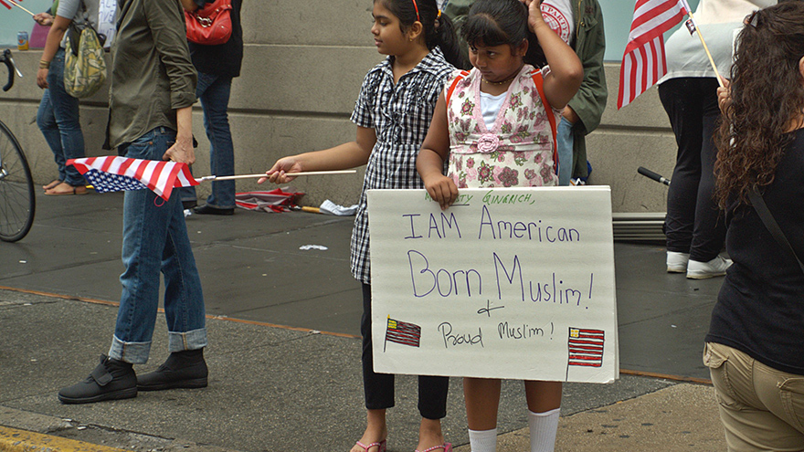 Muslim children in New York City