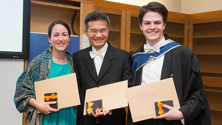 Marian Schreier at graduation ceremony