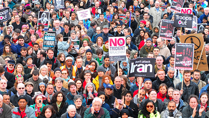 Stop The War protests in London