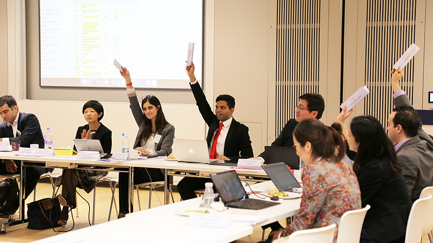 MPP students during the policy simulation