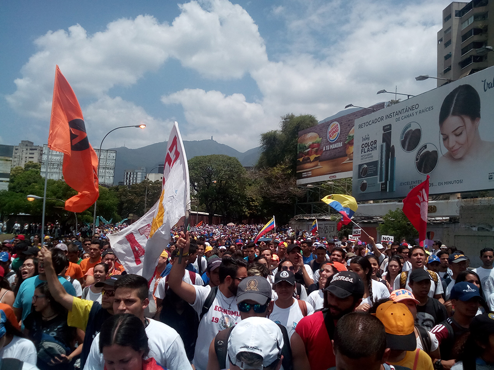 Opposition protest in Venezuela, 6 April 2017