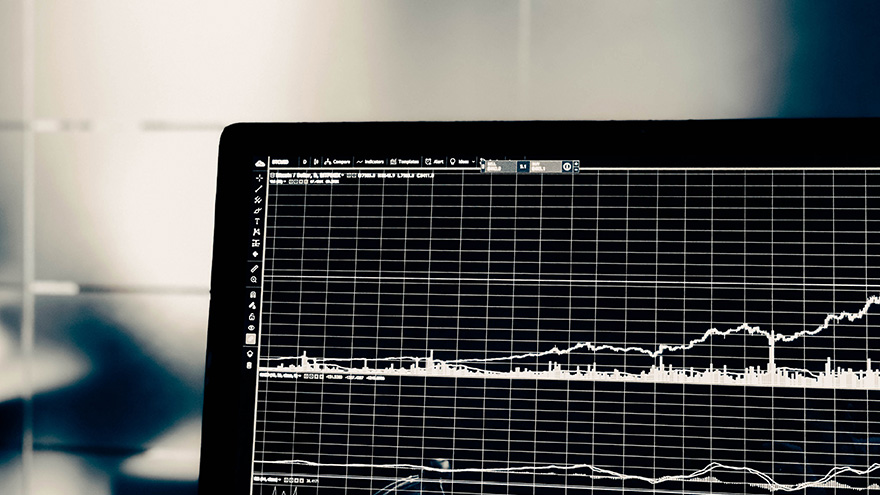 Screen with data