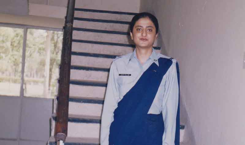 Quratulain Fatima in her Pakistan Air Force uniform