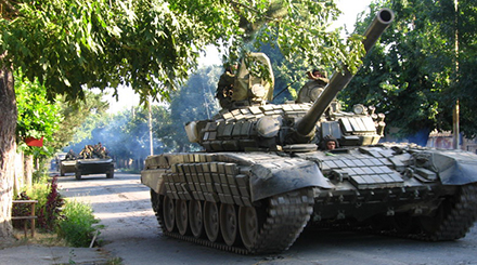 Russian tanks in South Ossetia (source: Yana Amelina, Wikimedia)