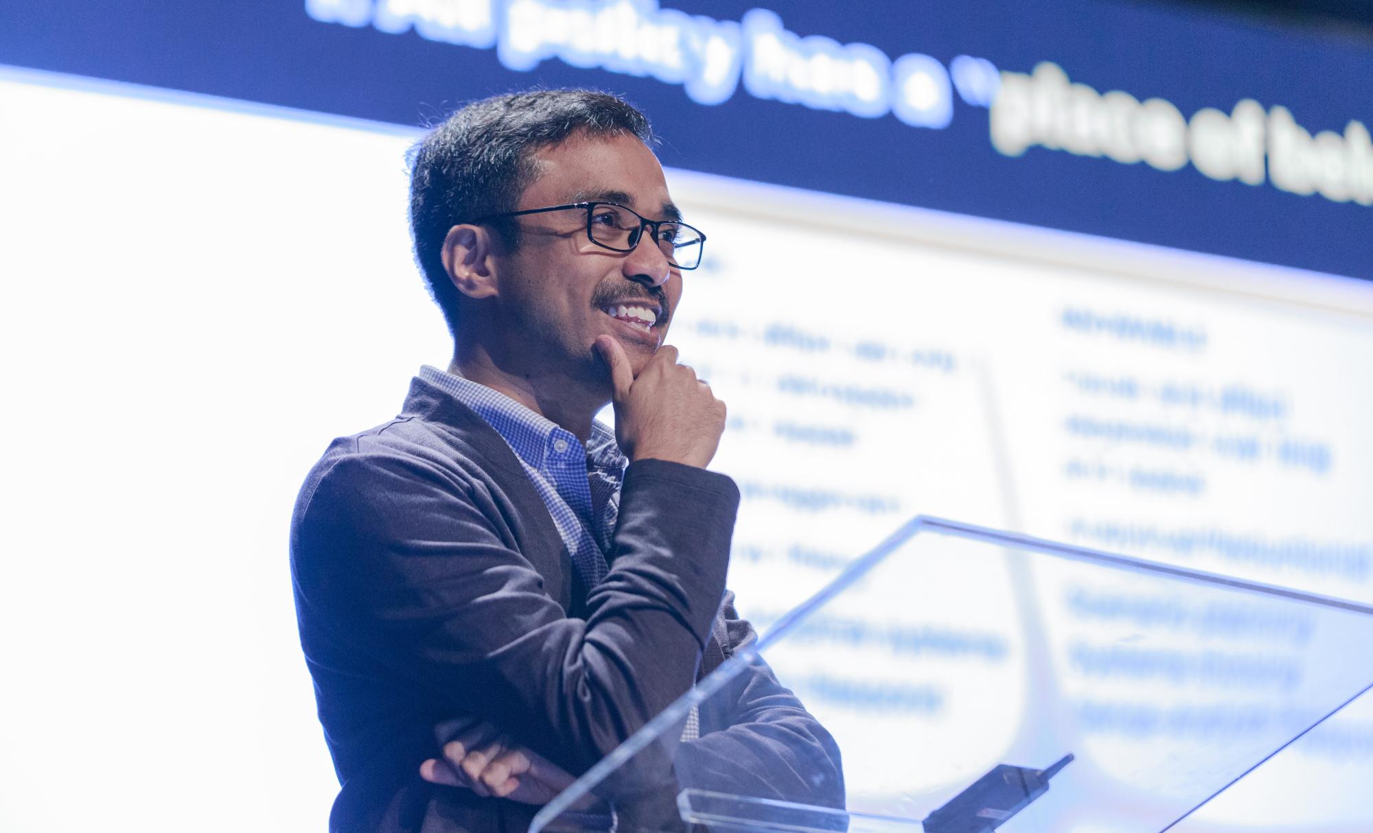 Aaron Maniam at design futures symposium