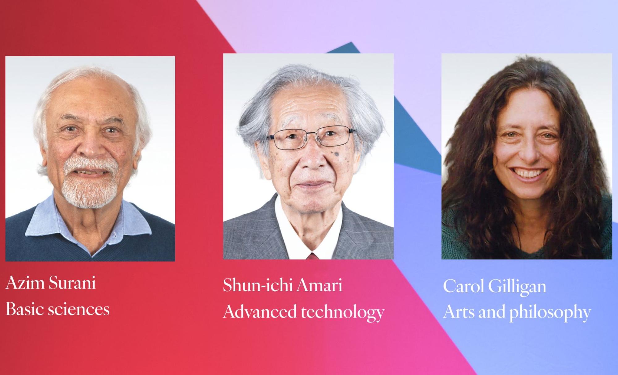 A composite image of the Kyoto Prize Laureates 2025