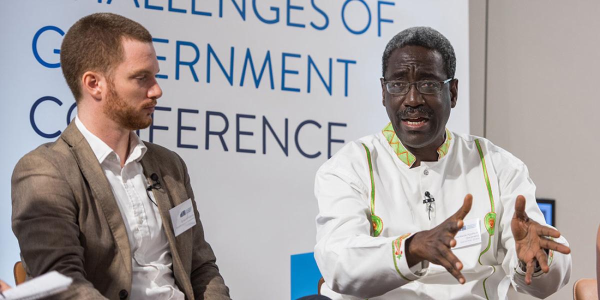 Martin Williams and Nana Agyekum-Dwamena at the 2017 Challenges of Government Conference