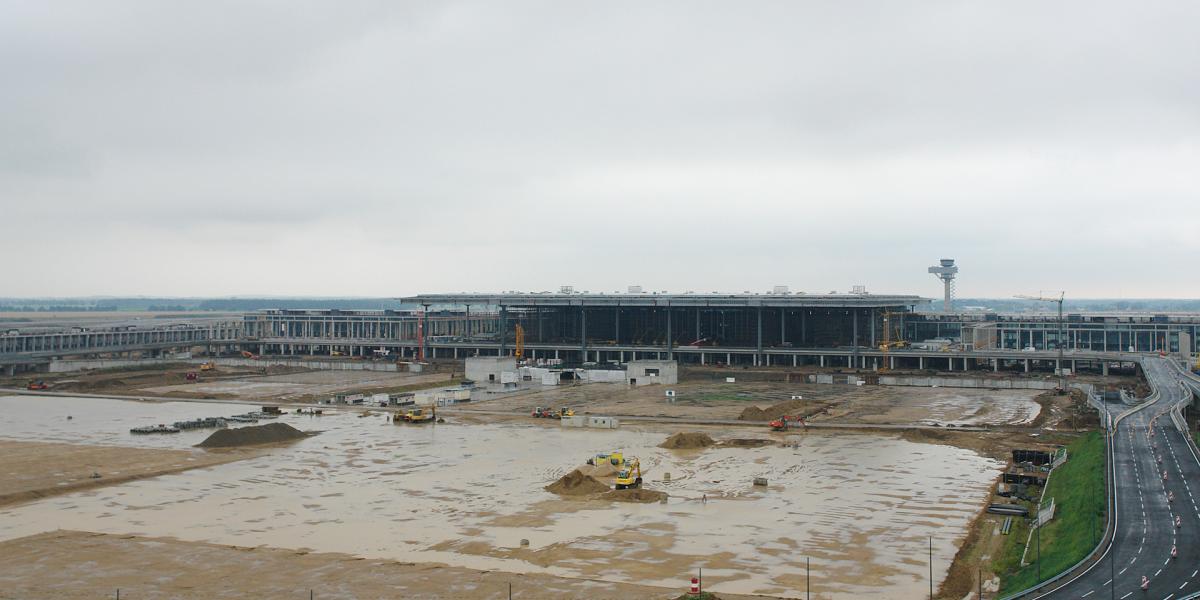Brandenburg Airport in construction
