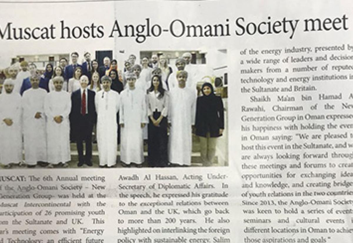 Anglo-Omani delegation in Muscat