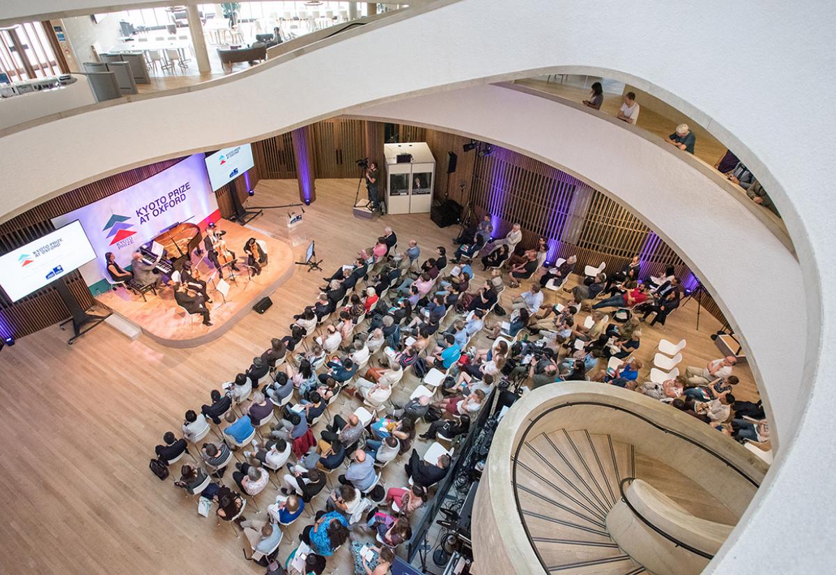 The most recent Kyoto Prize at Oxford. Photo by John Cairns