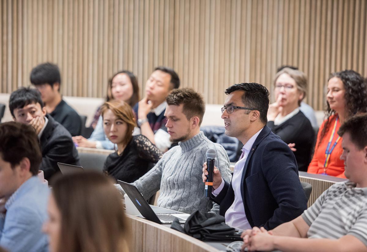 MPP students during a talk at the Blavatnik School