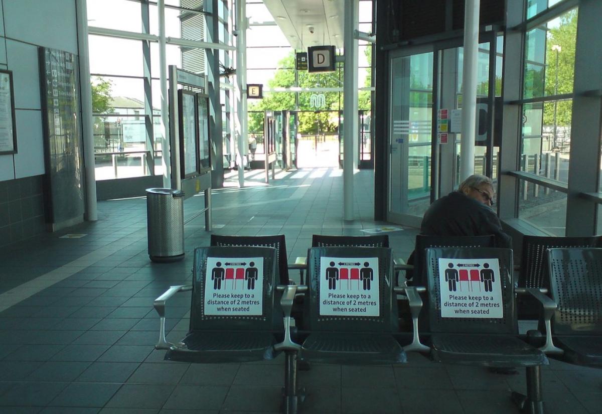 social distancing in bus station