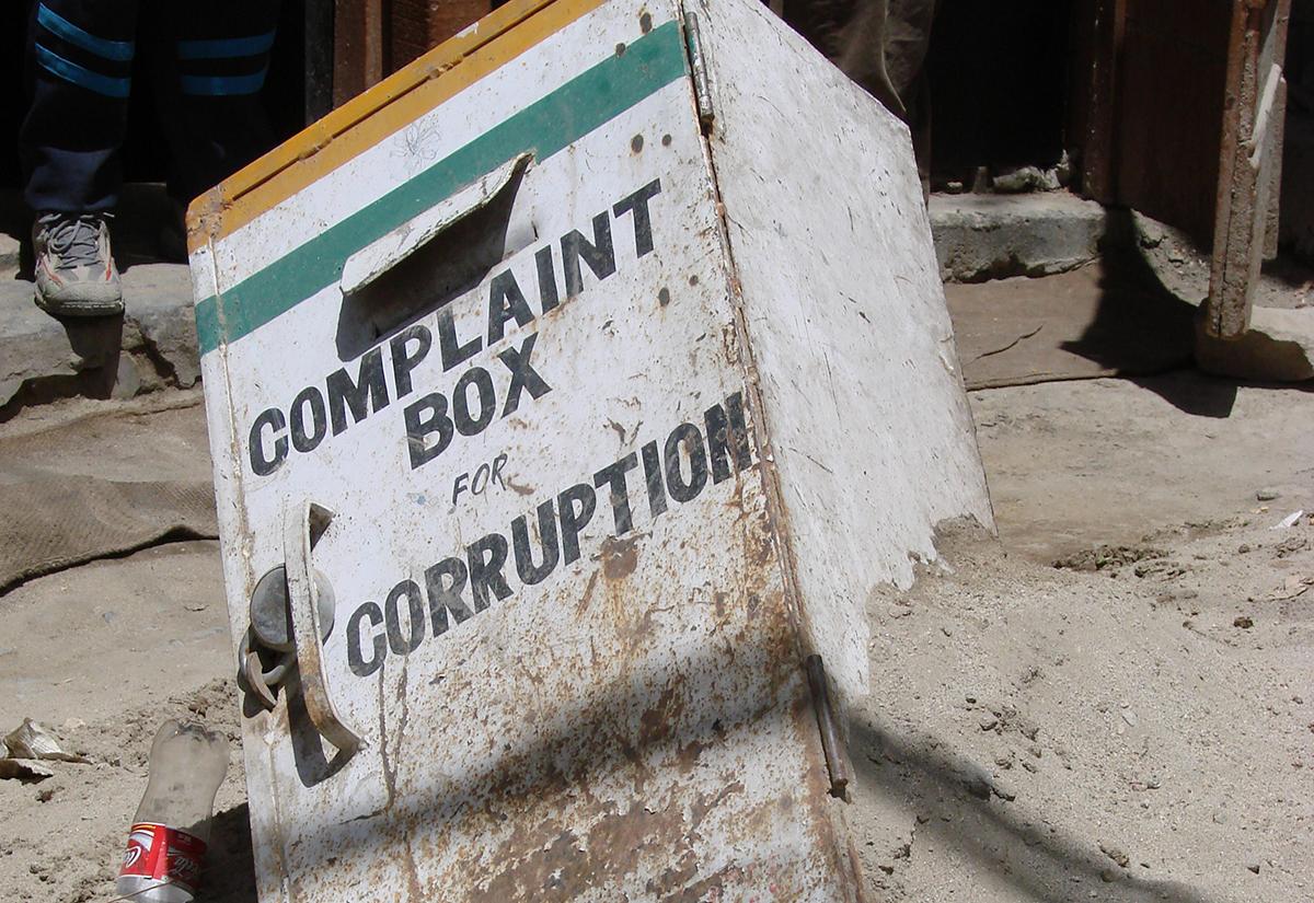 Corruption complaint box