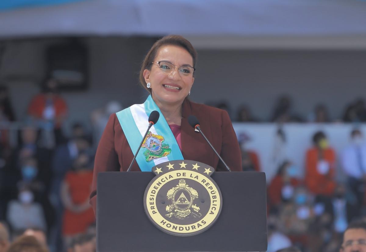 Xiomara Castro at inauguration