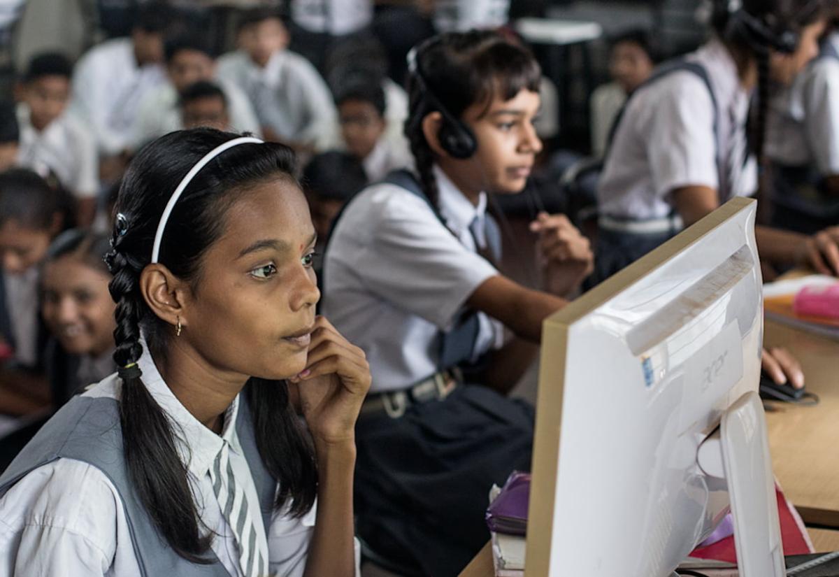 Pupils in a classroom