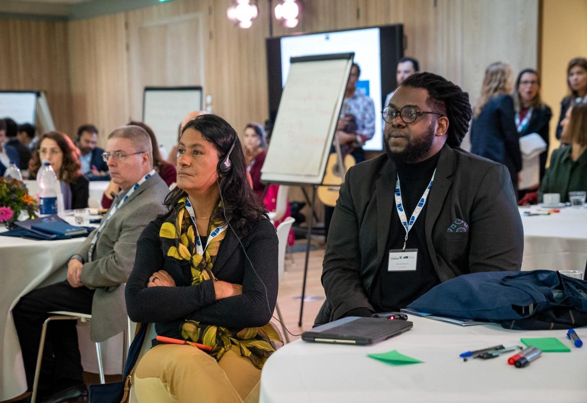 South-South programme participants at a lecture