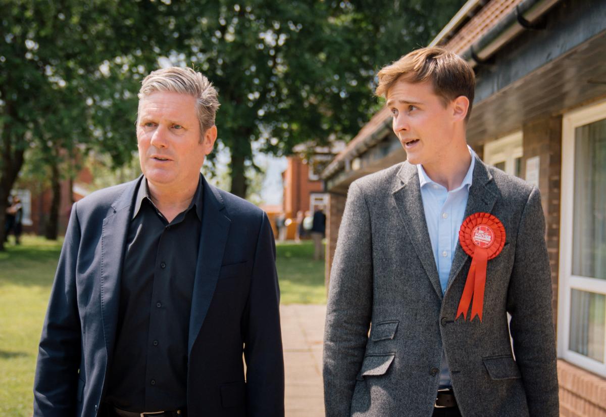 Keir Starmer next to Keir Mather