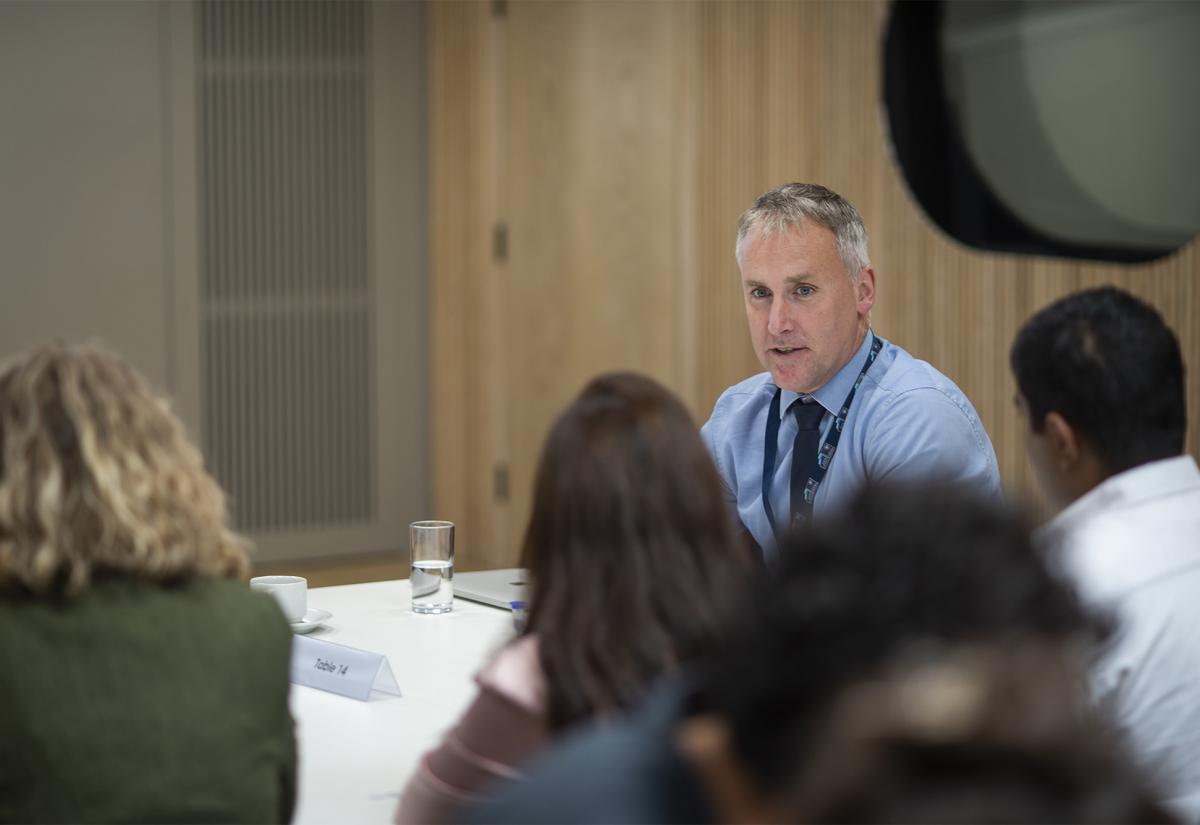 Ciaran Martin running a group workshop 