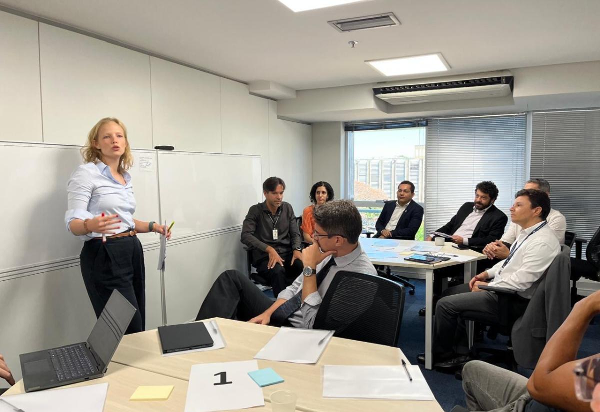 Lia Pessoa addresses the workshop