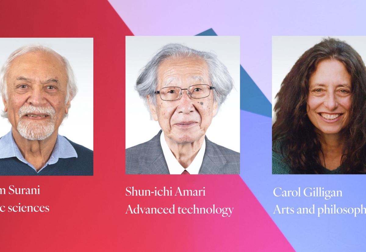 A composite image of the Kyoto Prize Laureates 2025