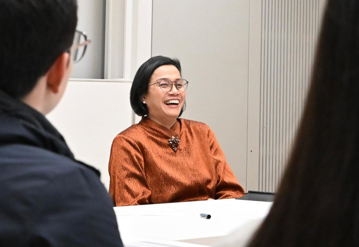 Sri Mulyani smiling 