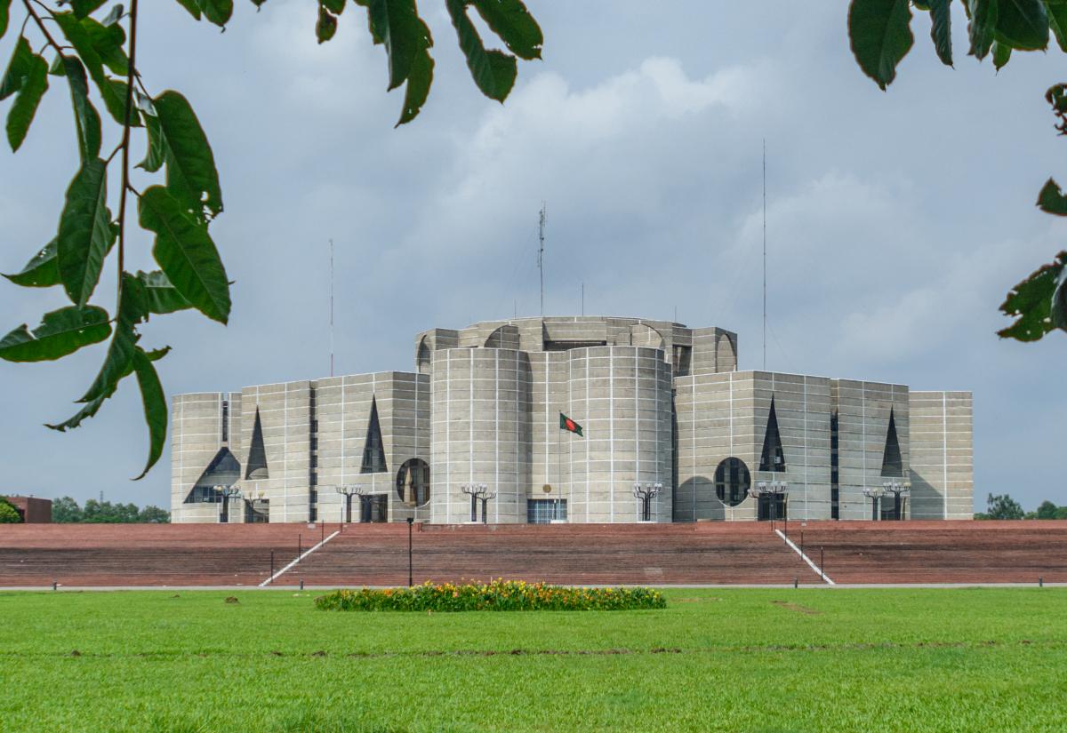 Parliament building in Bangladesh