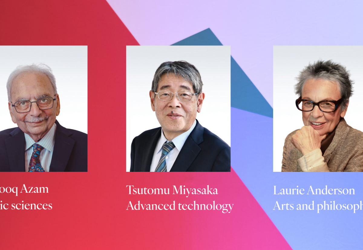 Image of three Kyoto laureates 2026