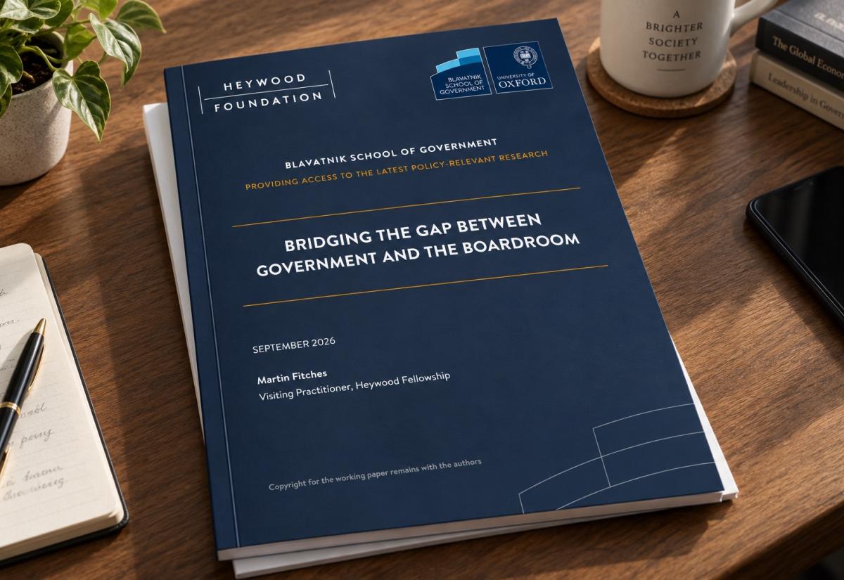 Cover of a report on table