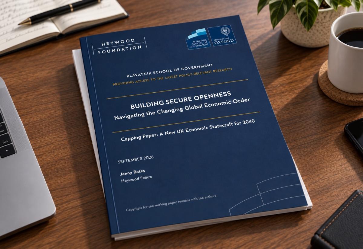 Cover of a report on table