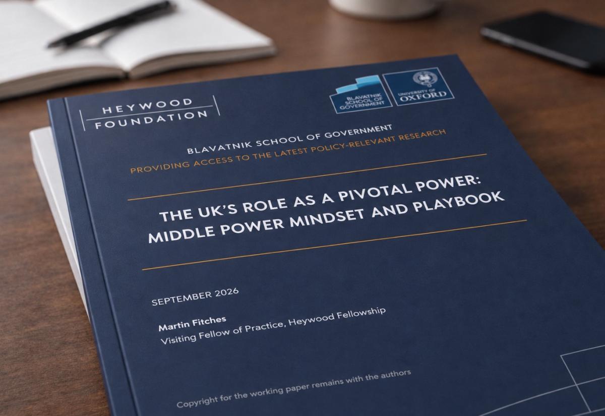 Cover of a report on a desk